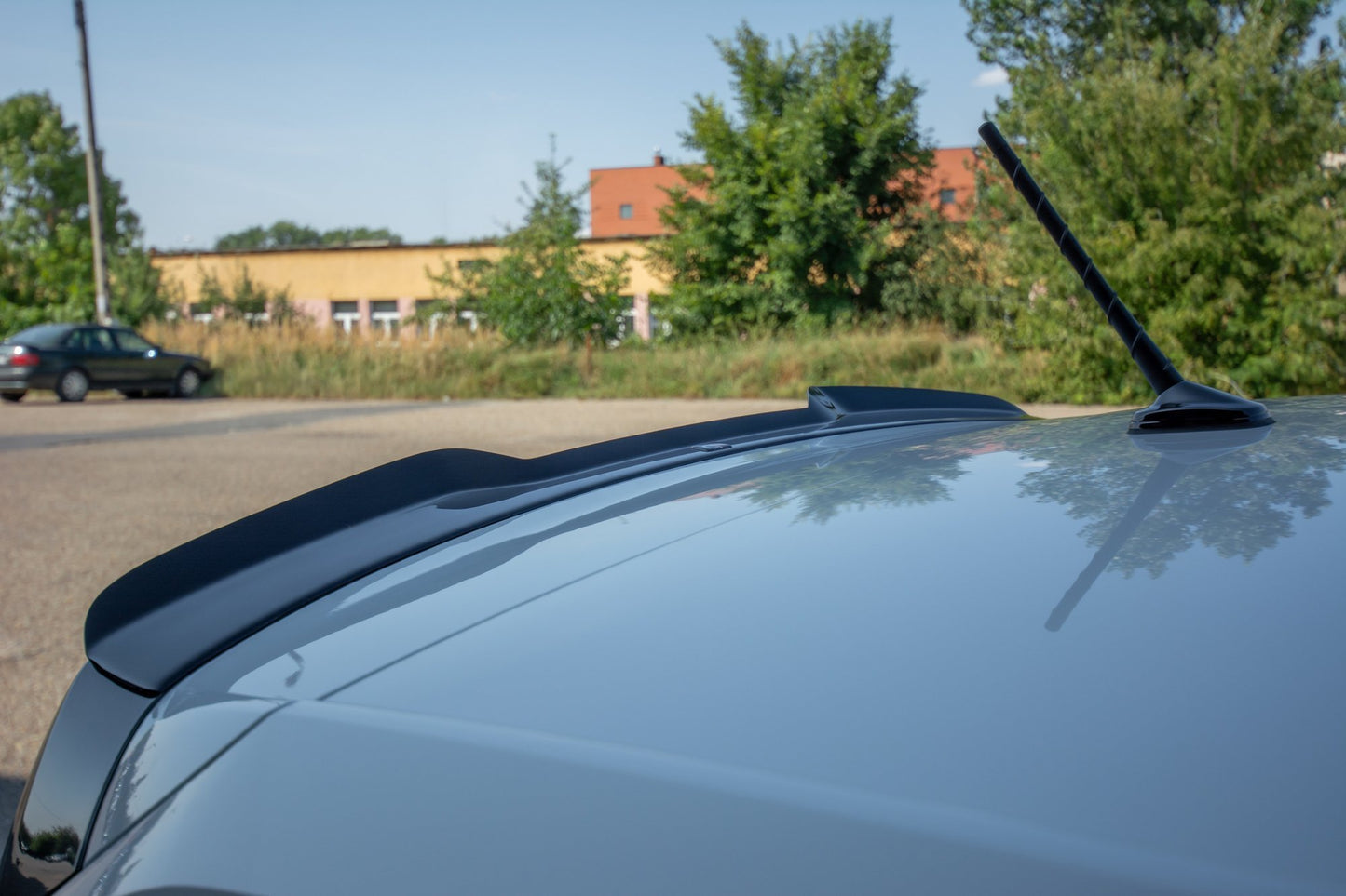 Spoiler CAP für VW Polo GTI / R-line Mk6 schwarz Hochglanz