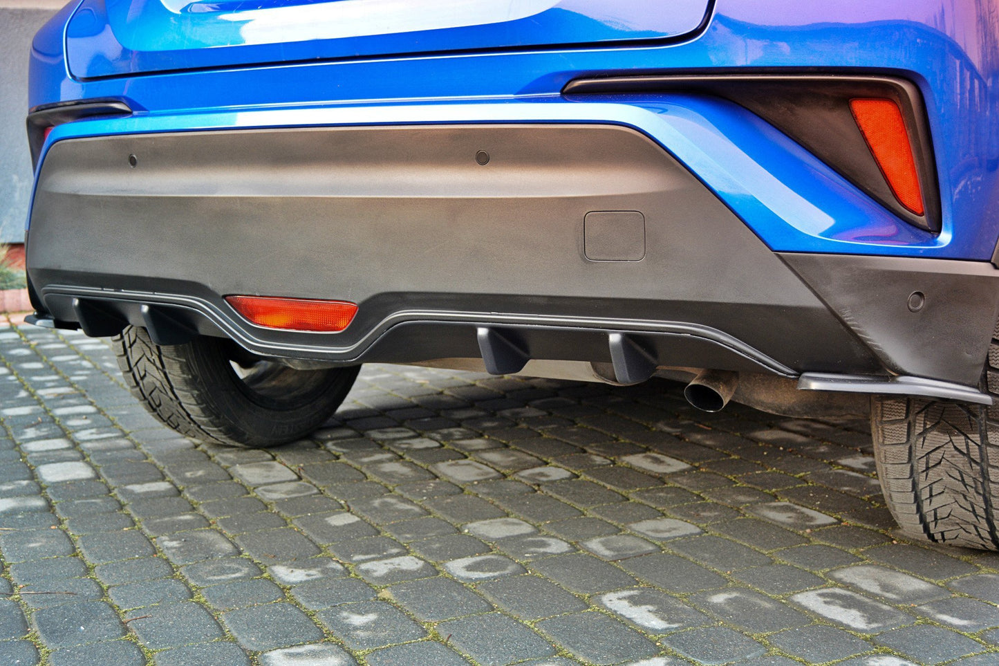 Diffusor Heck Ansatz für TOYOTA C-HR Carbon Look