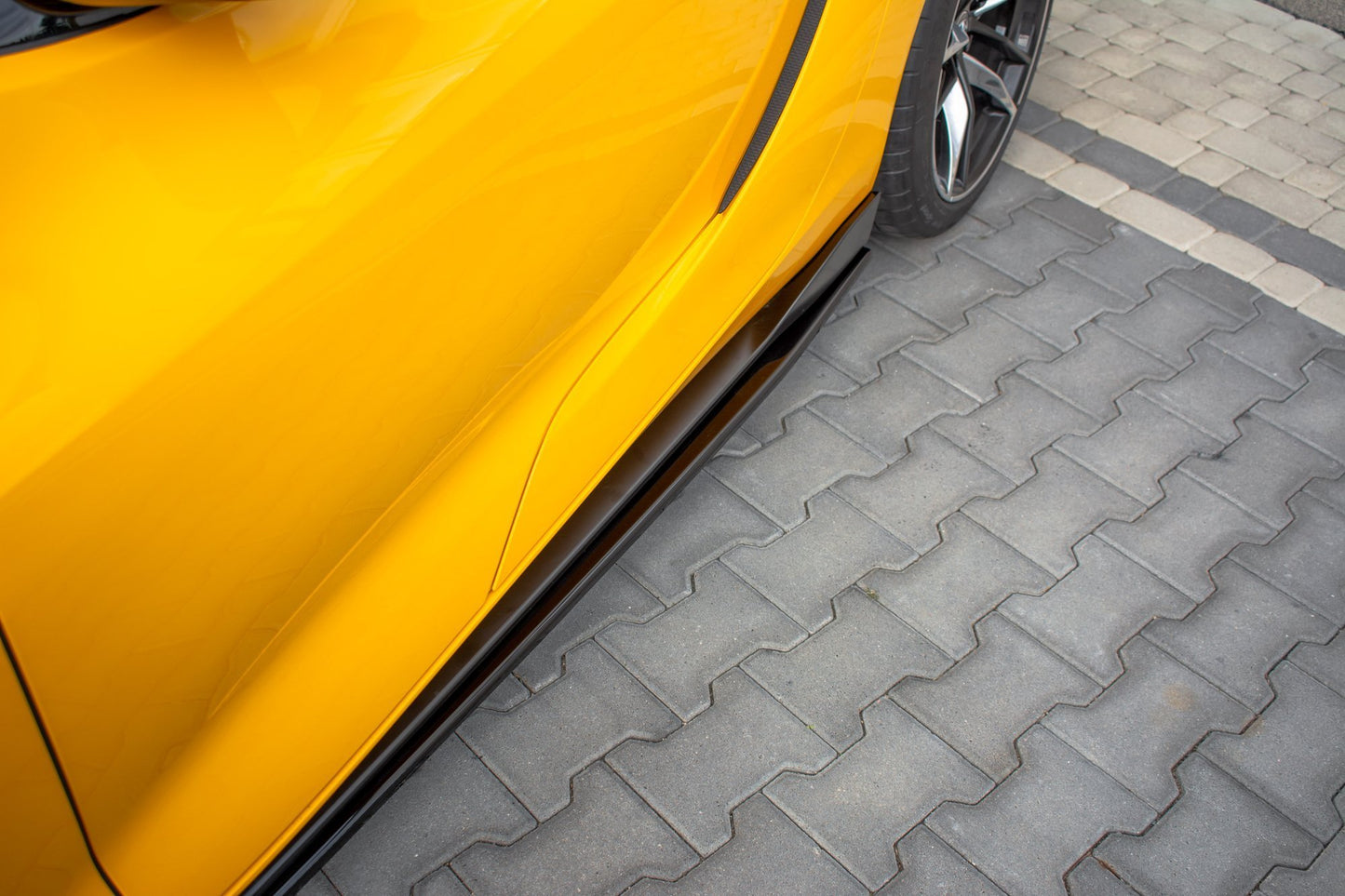 Seitenschweller Ansatz für V.1 für Toyota Supra Mk5 Carbon Look