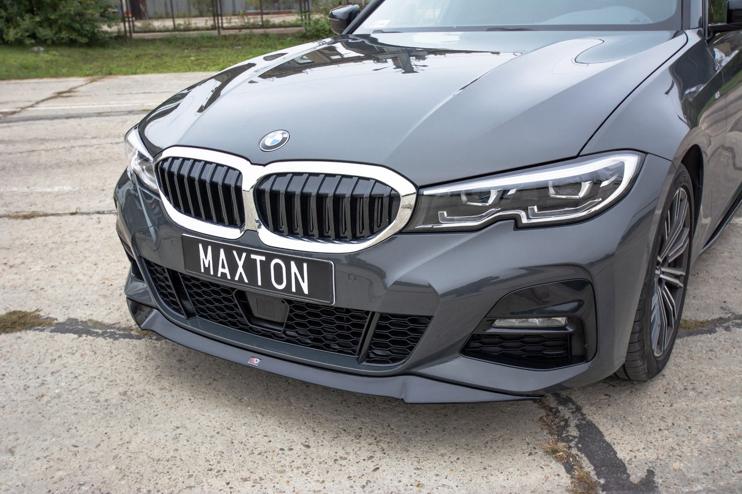 Front Ansatz V.1 für BMW 3er M-Paket G20 schwarz Hochglanz