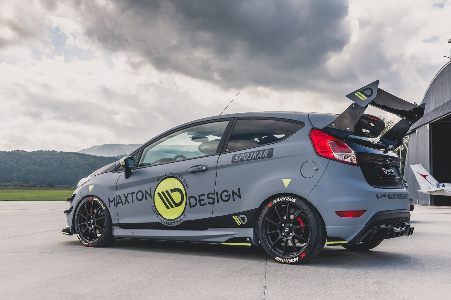 Heck Ansatz Flaps Diffusor für Ford Fiesta 7 ST Facelift