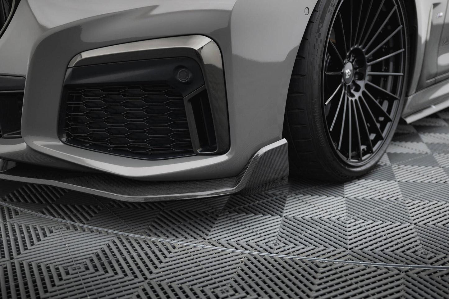 Set of Carbon Fiber Splitters BMW 7 M-Paket G11 Facelift schwarz matt