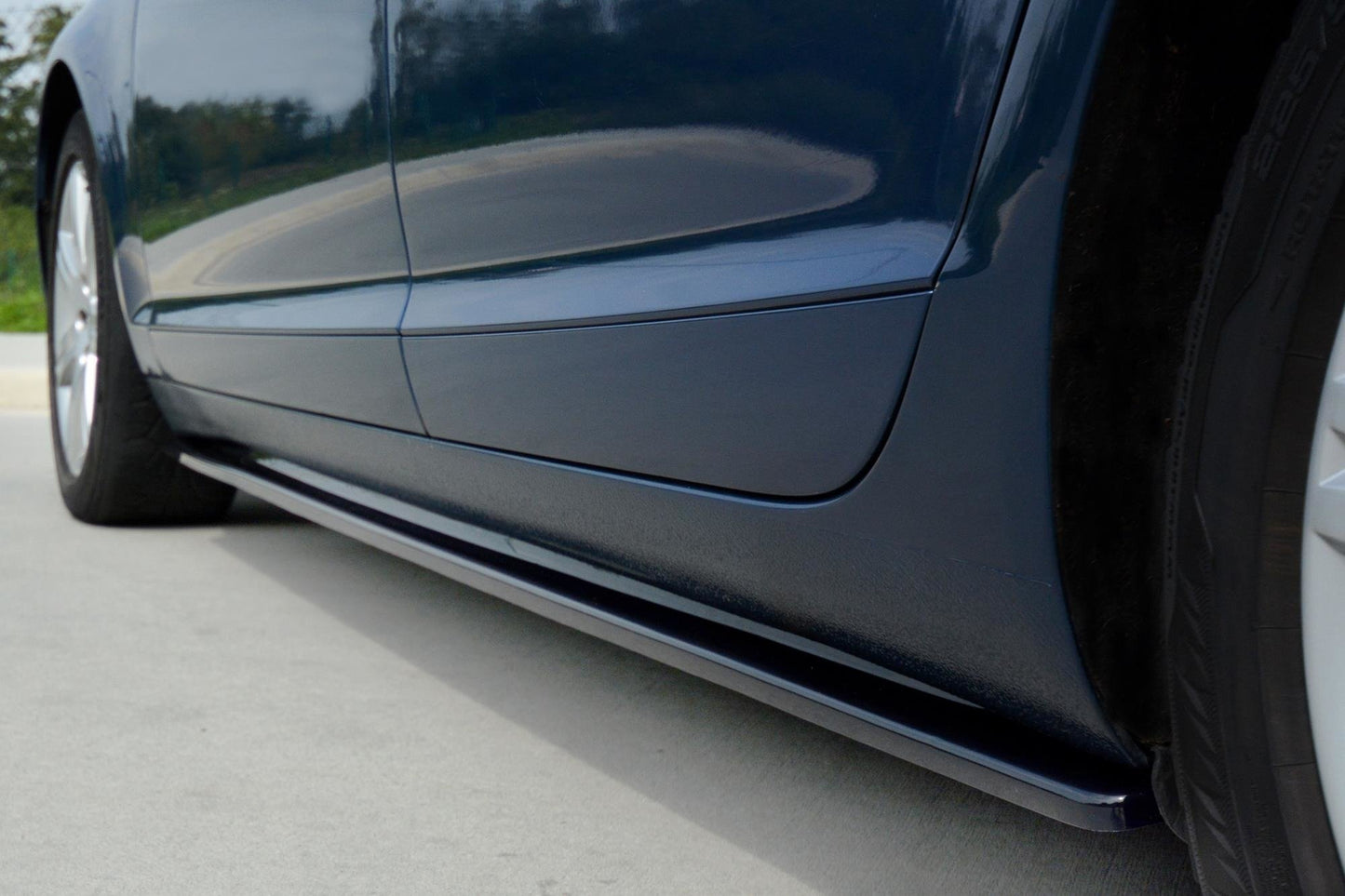 Seitenschweller Ansatz für Audi A6 S-Line C6 / C6 FL schwarz Hochglanz