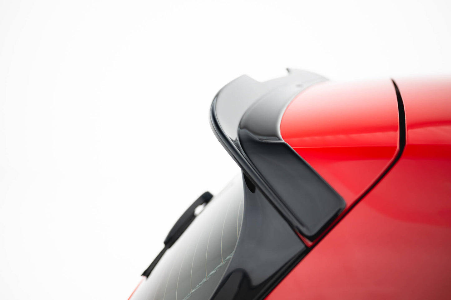 Spoiler CAP V.2 für VW Golf 7 R / R-Line / GTI schwarz Hochglanz