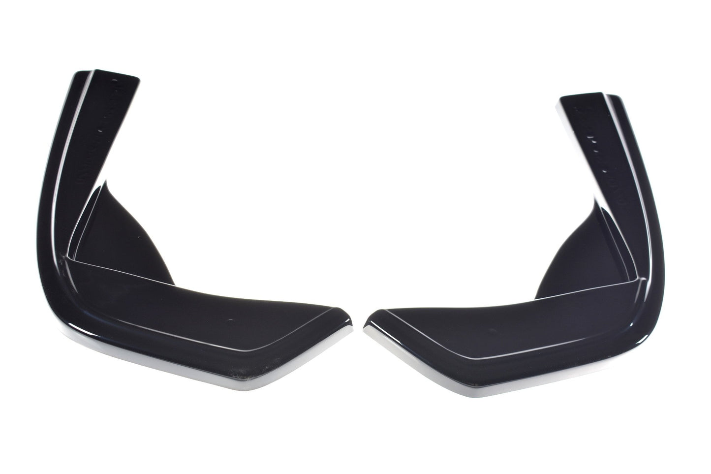 Heck Ansatz Flaps Diffusor für Mercedes-AMG C 43 Limousine W205 Facelift schwarz Hochglanz