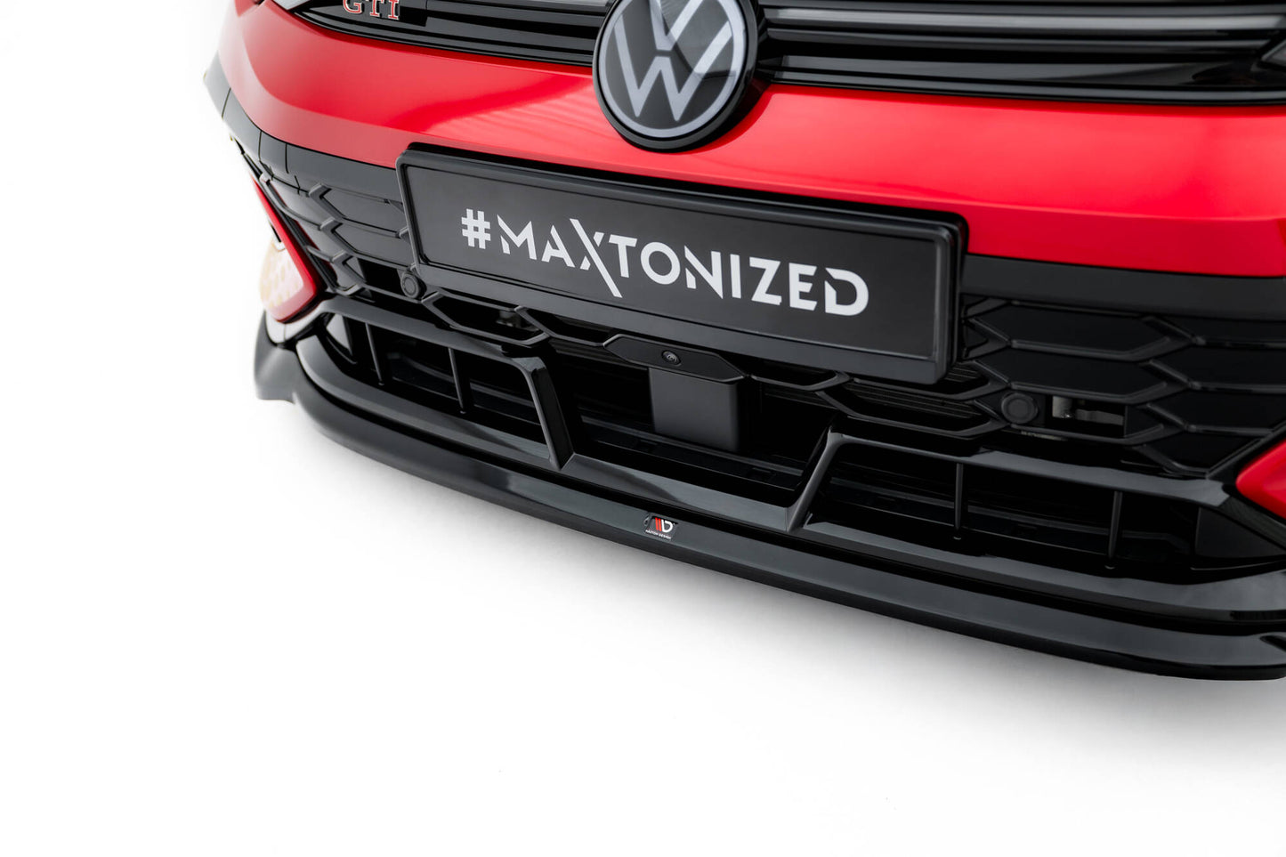 Front Ansatz V.4 für VW Golf GTI Clubsport Mk8 Facelift schwarz Hochglanz