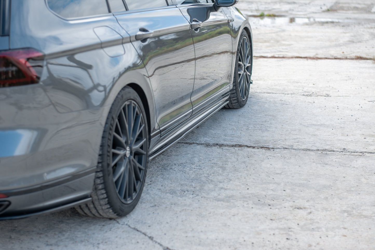 Seitenschweller Ansatz für Volkswagen Passat R-Line B8 Carbon Look