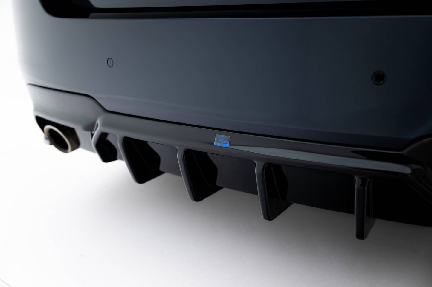 Diffusor Heck Ansatz V.2 für BMW 5er M-Paket F10 / F11 (Einzelauspuff li. re.)