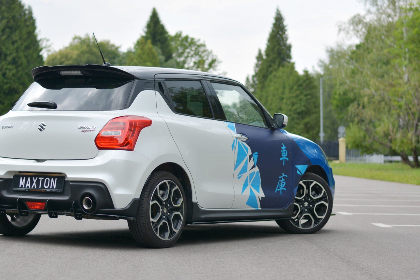 Seitenschweller Ansatz für SUZUKI SWIFT 6 SPORT schwarz Hochglanz