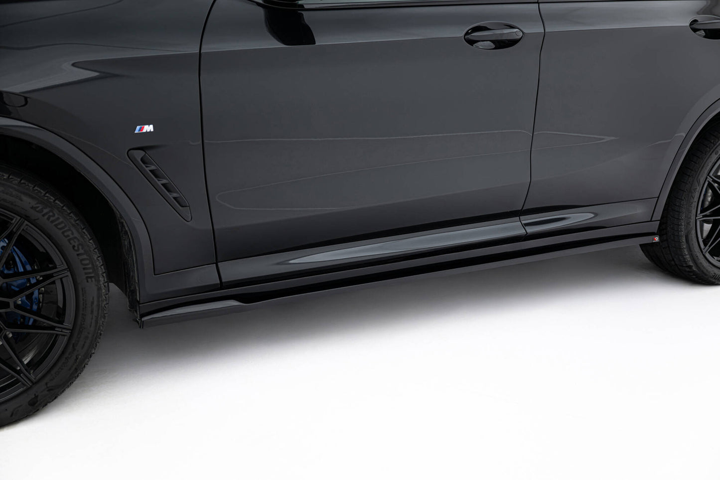 Seitenschweller Ansatz für BMW X4 M-Paket G02 Facelift schwarz Hochglanz