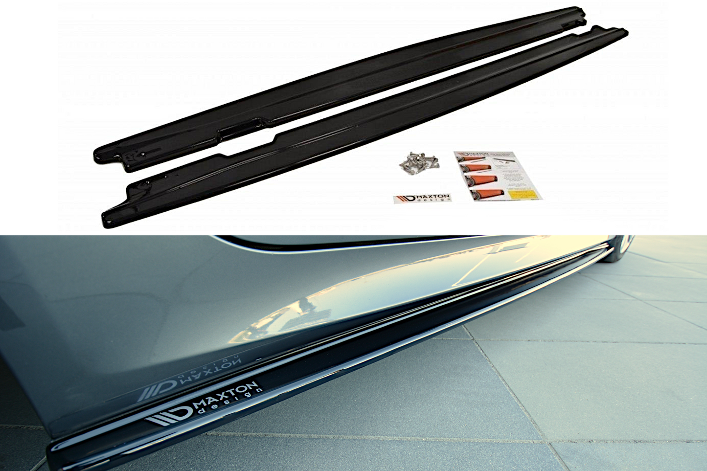 Seitenschweller Ansatz für BMW 5er E60/61 M Paket schwarz Hochglanz
