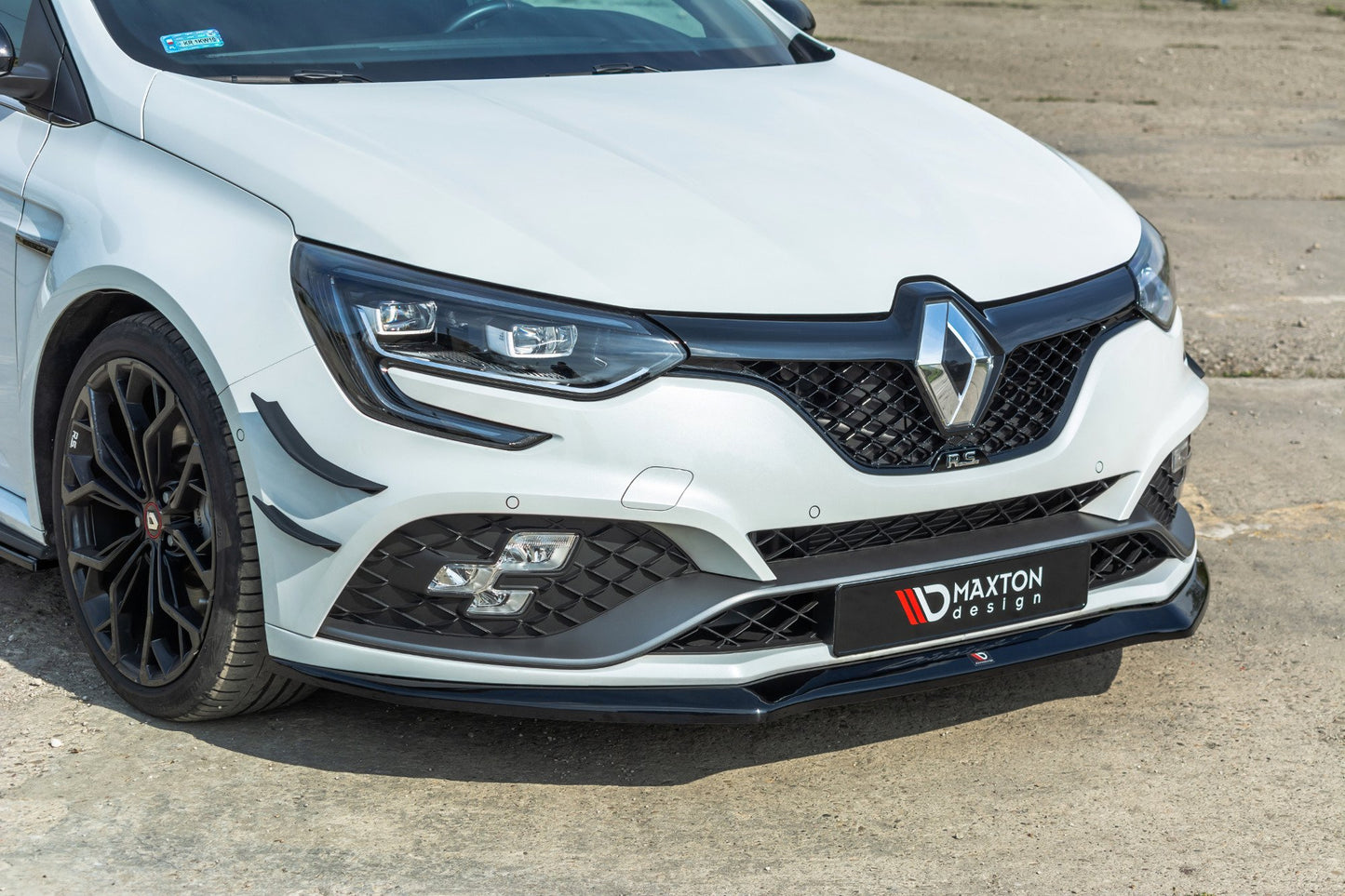 Front Ansatz V.2 für Renault Megane IV RS schwarz Hochglanz