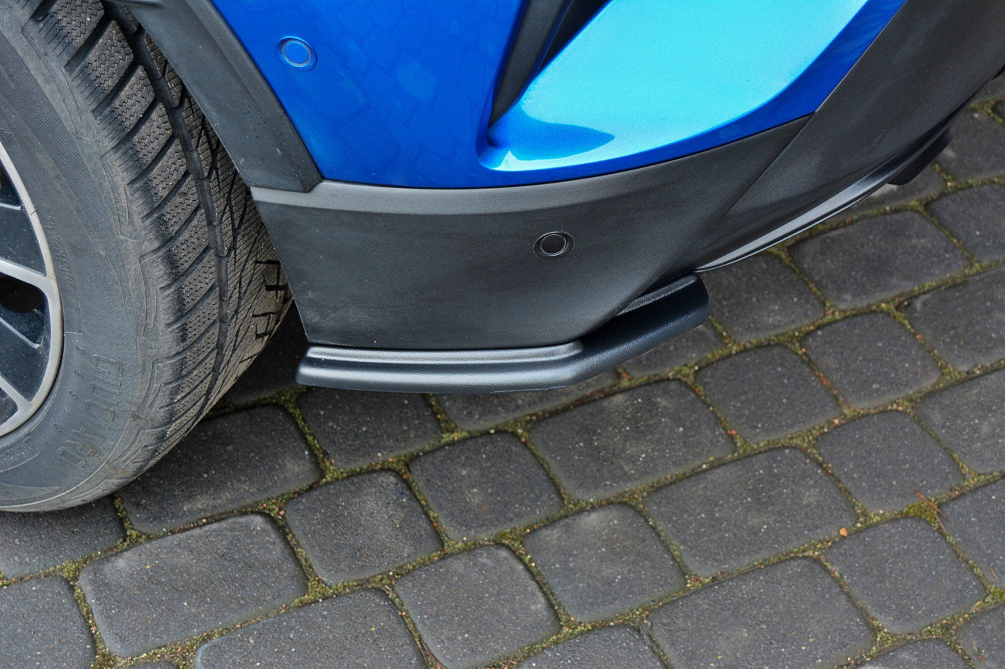 Heck Ansatz Flaps Diffusor für TOYOTA C-HR schwarz Hochglanz