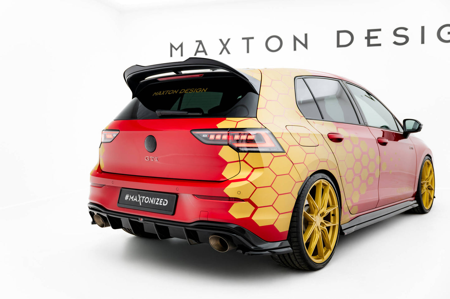 Spoiler CAP für VW Golf GTI Clubsport Mk8 Facelift schwarz Hochglanz
