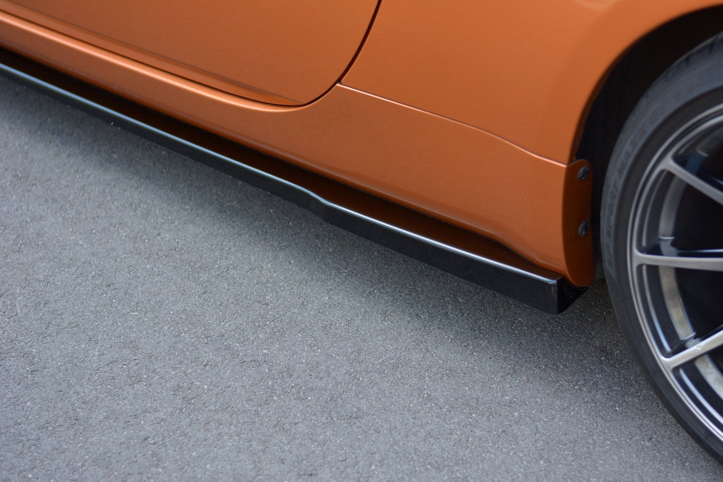 Seitenschweller Ansatz für NISSAN 350Z schwarz Hochglanz