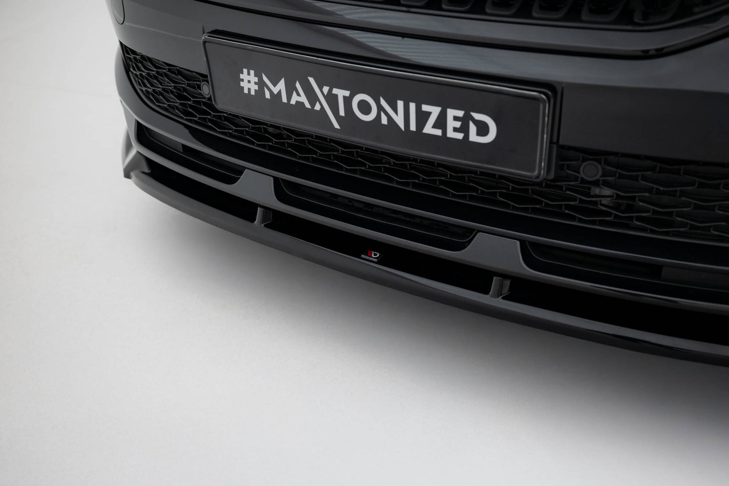 Front Ansatz V.2 für Skoda Kamiq Monte Carlo Mk1 Facelift schwarz Hochglanz