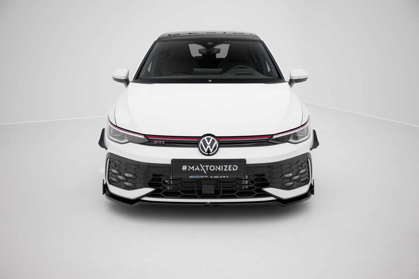 Front Ansatz V.3 + Flaps für VW Golf GTI / GTE / R-Line Mk8 Facelift
