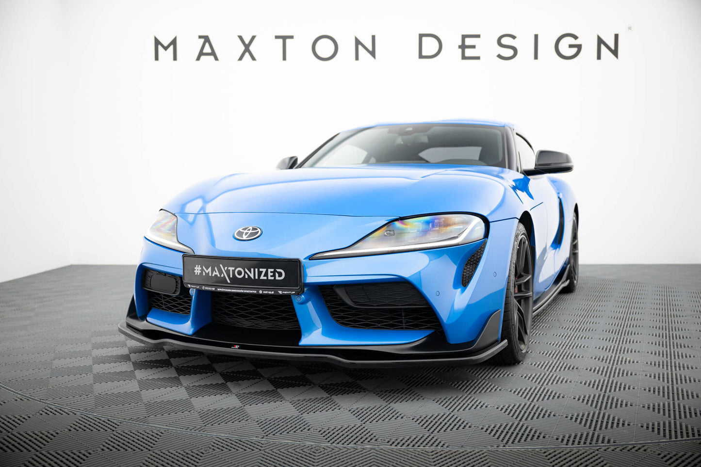 Front Ansatz V.2 für Toyota Supra Mk5 schwarz Hochglanz