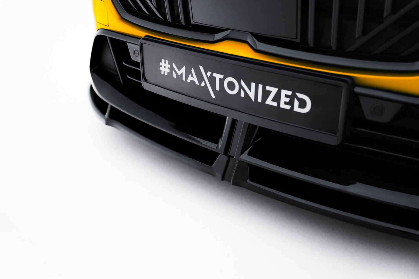 Front Ansatz V.3 für BMW 1er M-Paket F70 schwarz Hochglanz