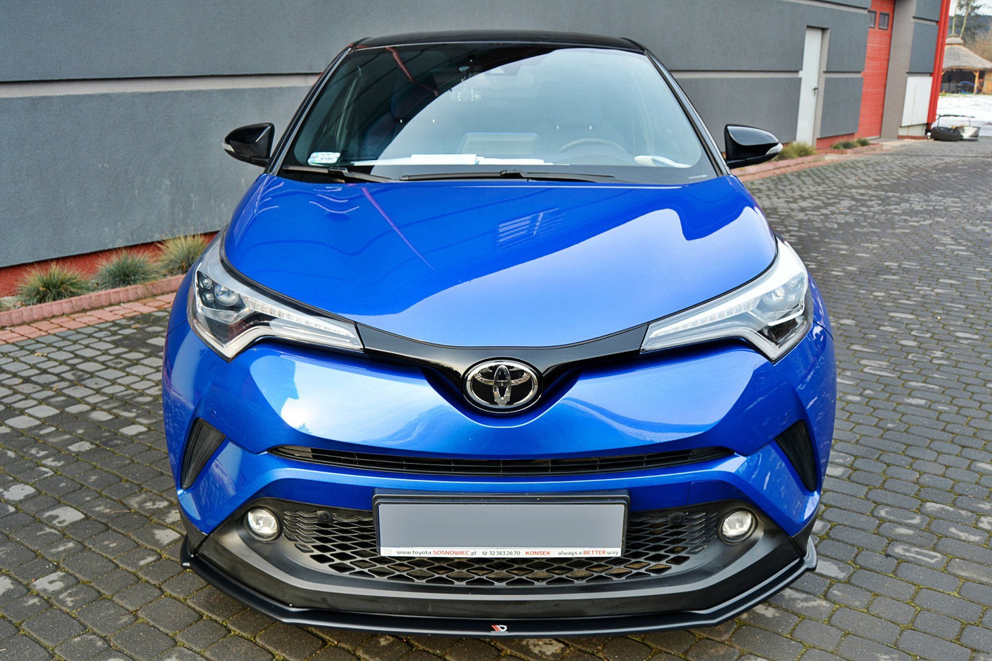 Front Ansatz V.1 für TOYOTA C-HR schwarz Hochglanz
