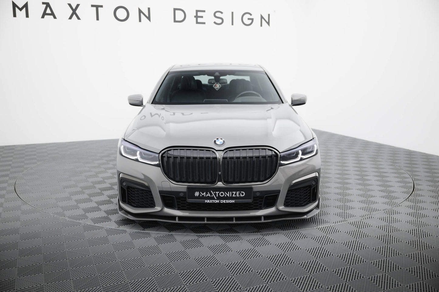 Set of Carbon Fiber Splitters BMW 7 M-Paket G11 Facelift schwarz matt