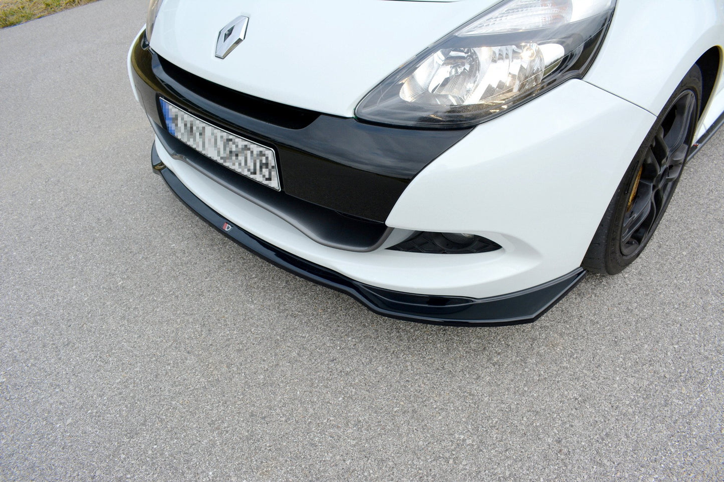 Front Ansatz V.1 für RENAULT CLIO MK3 RS FACELIFT schwarz Hochglanz
