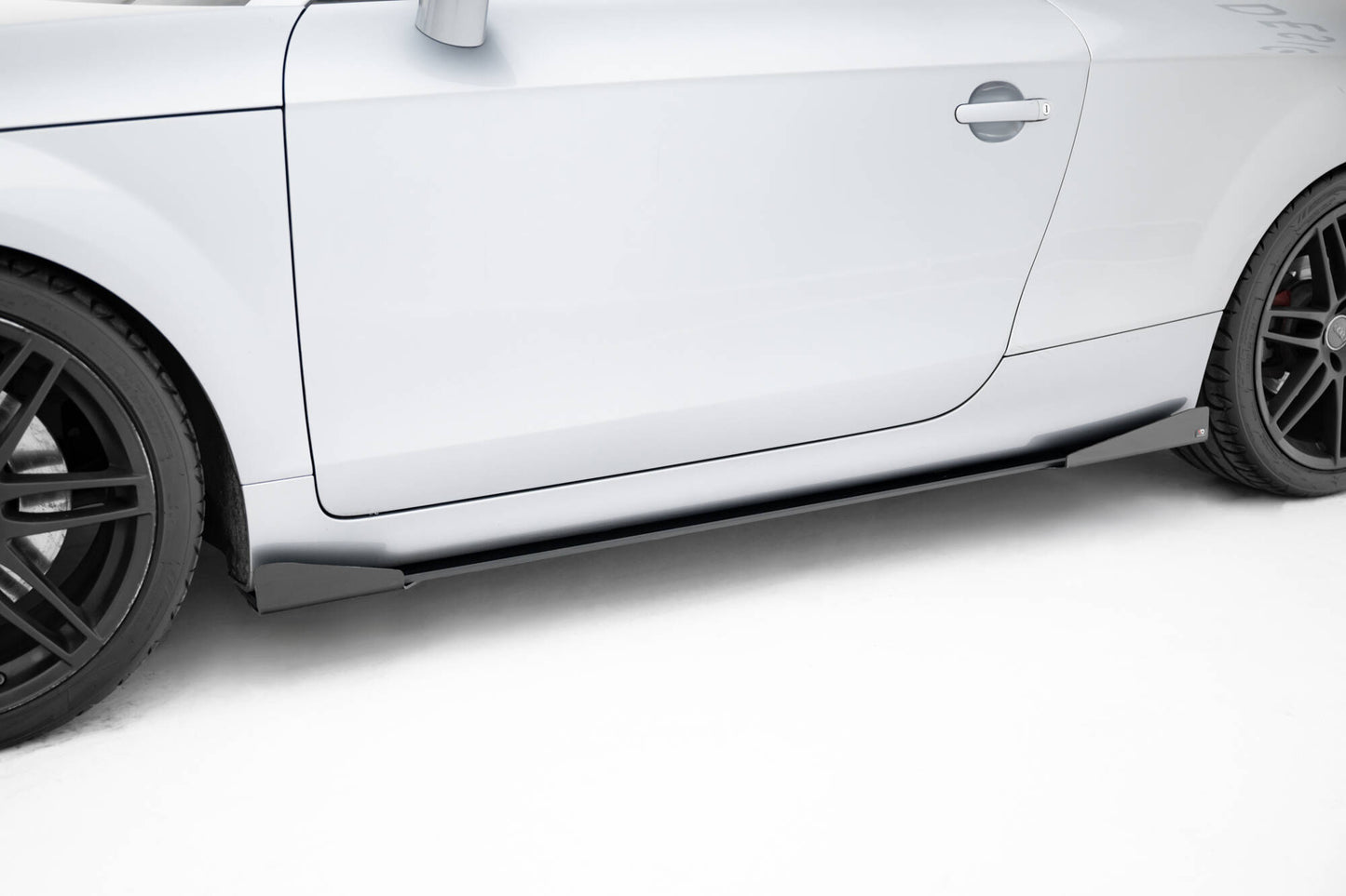 Street Pro Seitenschweller Ansatz für + Flaps Audi TT S / TT S-Line 8J Facelift schwarz Hochglanz