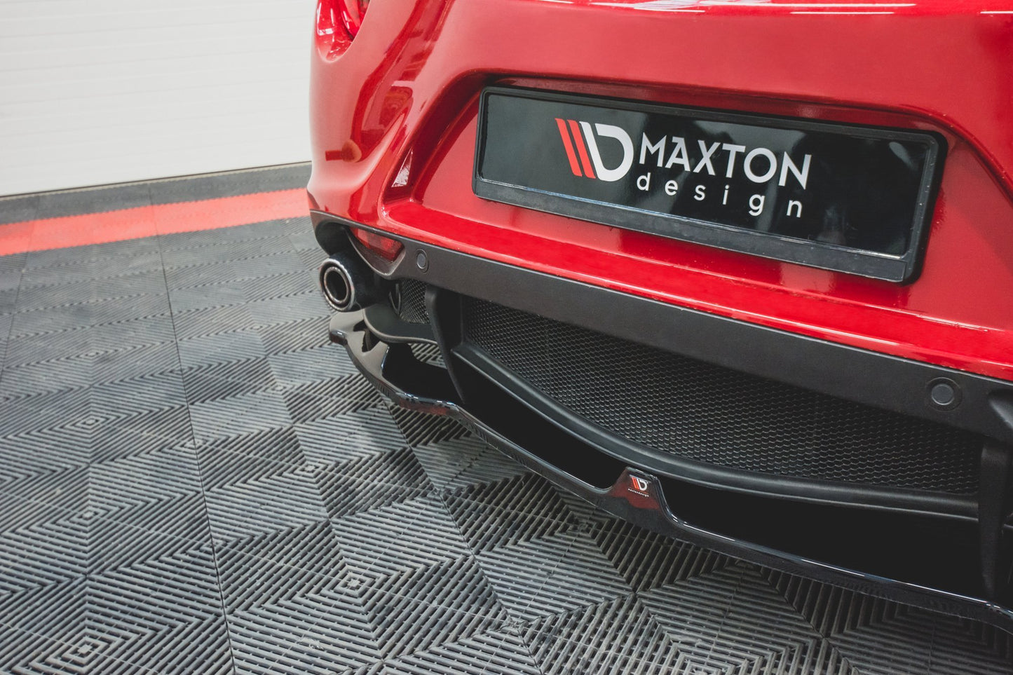 Heckansatz Alfa Romeo 4C schwarz Hochglanz