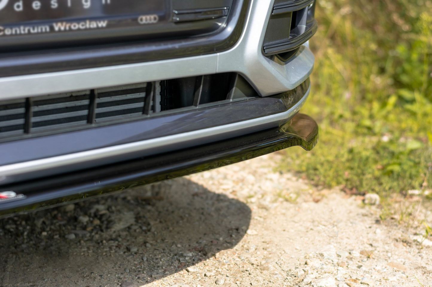 Front Ansatz für Audi SQ5/Q5 S-line Mk2 schwarz Hochglanz