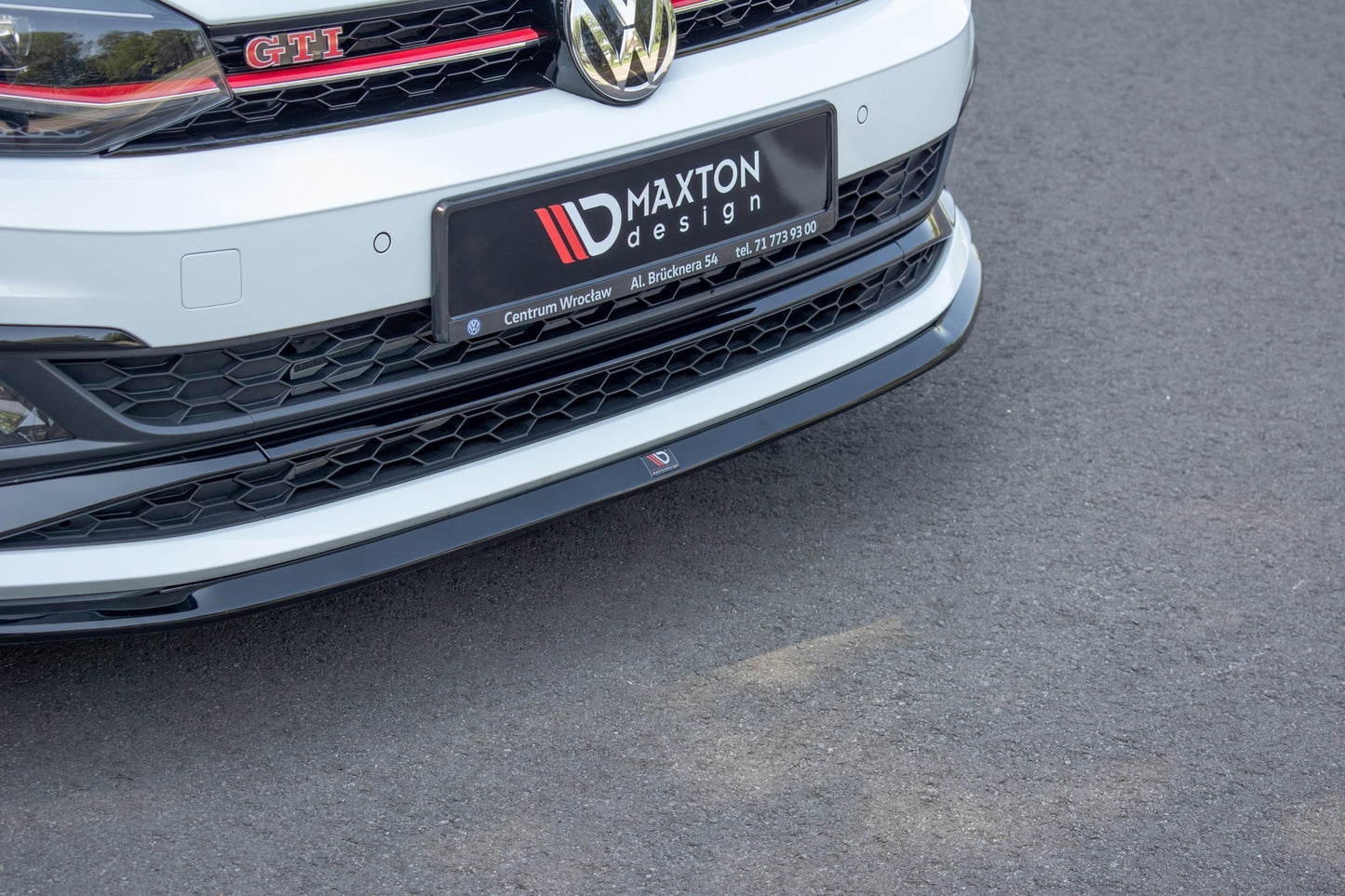 Front Ansatz V.3 für VW Polo GTI / R-line Mk6 schwarz Hochglanz