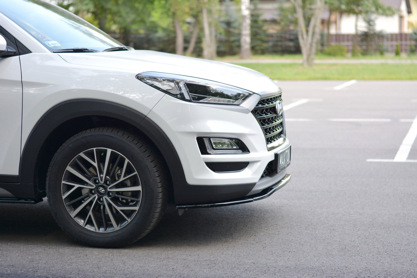 Front Ansatz V.2 für Hyundai Tucson Mk3 Facelift schwarz Hochglanz