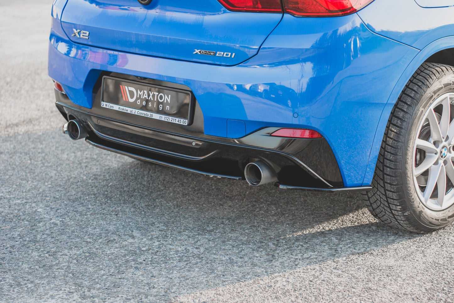 Heckansatz BMW X2 F39 M-Paket schwarz Hochglanz
