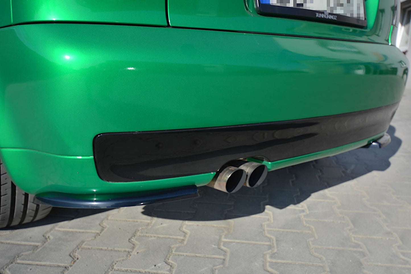 Heck Ansatz Flaps Diffusor V.1 für AUDI S3 8L schwarz Hochglanz