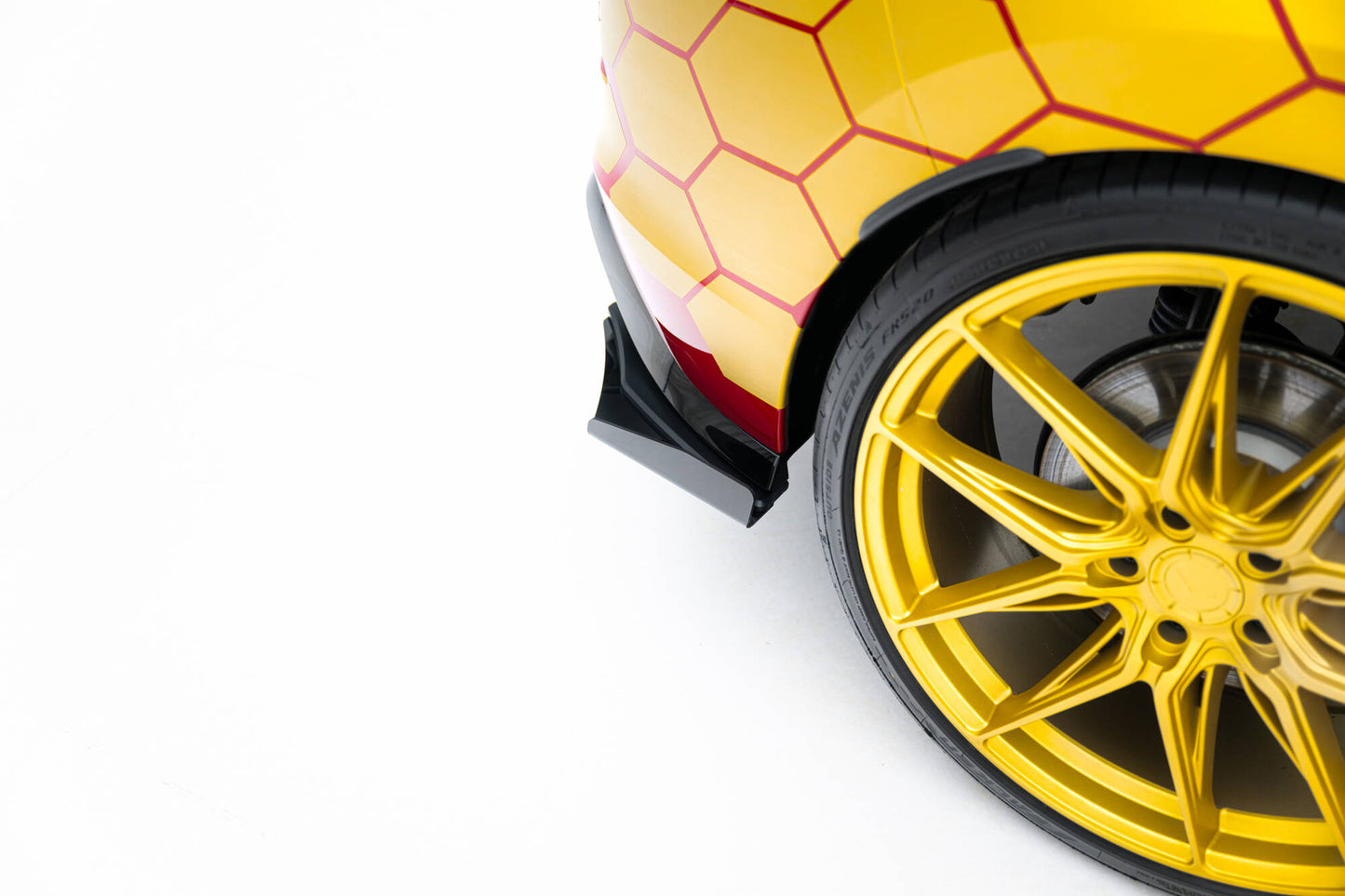Hintere Seiten Flaps für VW Golf GTI Clubsport Mk8 Facelift schwarz Hochglanz