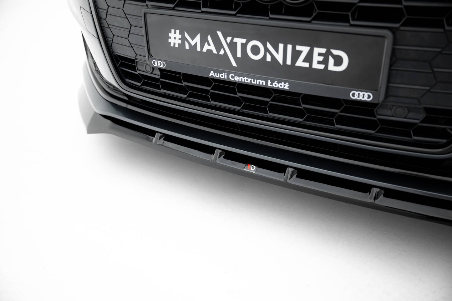 Front Ansatz für V.2 Audi A5 F5 Facelift schwarz Hochglanz