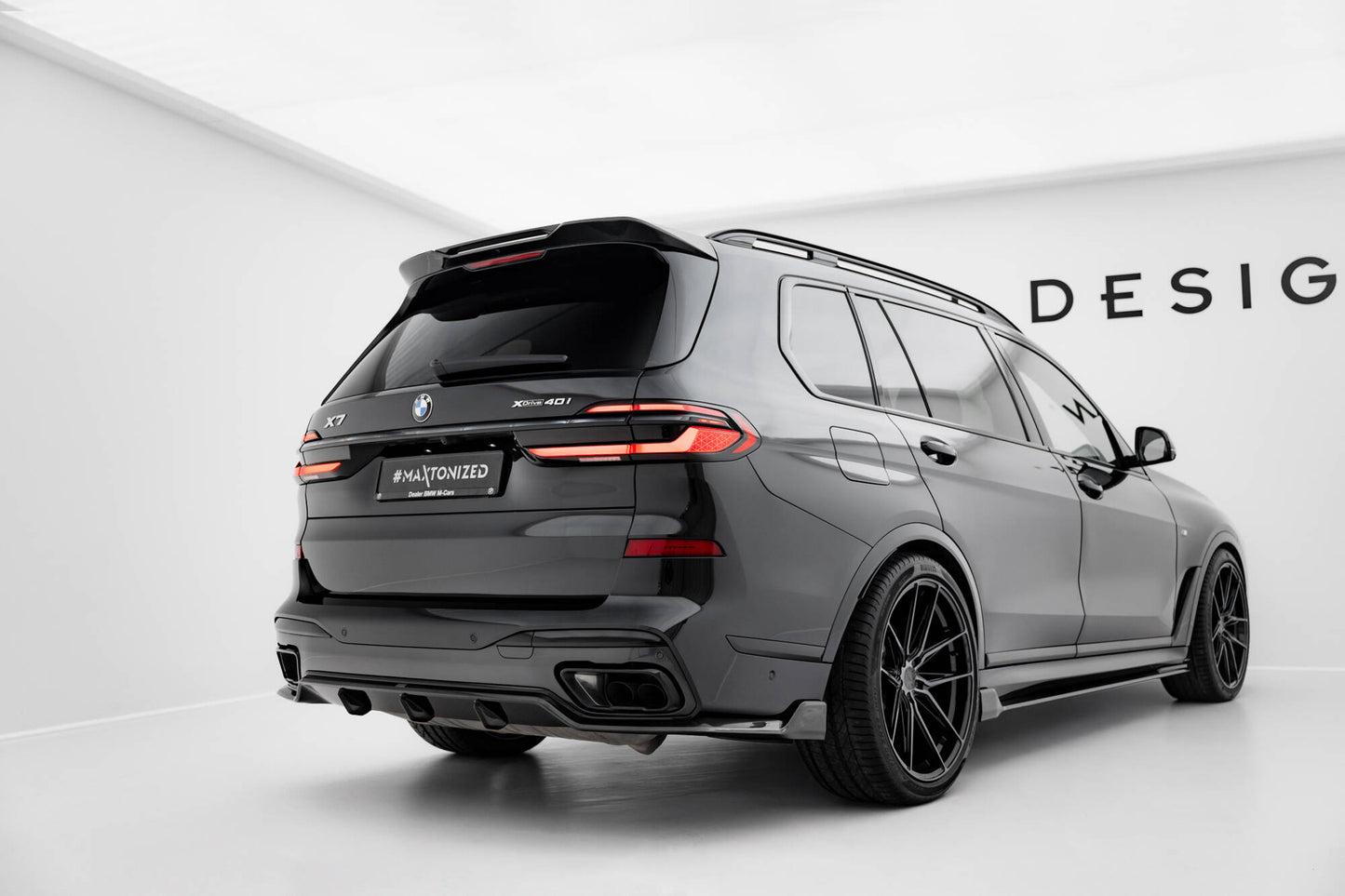 Prepreg Carbon Fiber Diffusor Heck Ansatz für BMW X7 M-Paket G07 Facelift