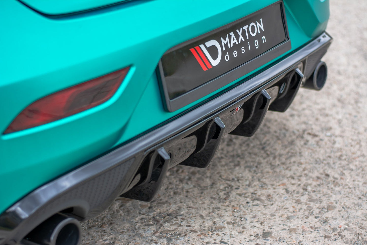 Diffusor Heck Ansatz für Volvo V40 R-design schwarz Hochglanz