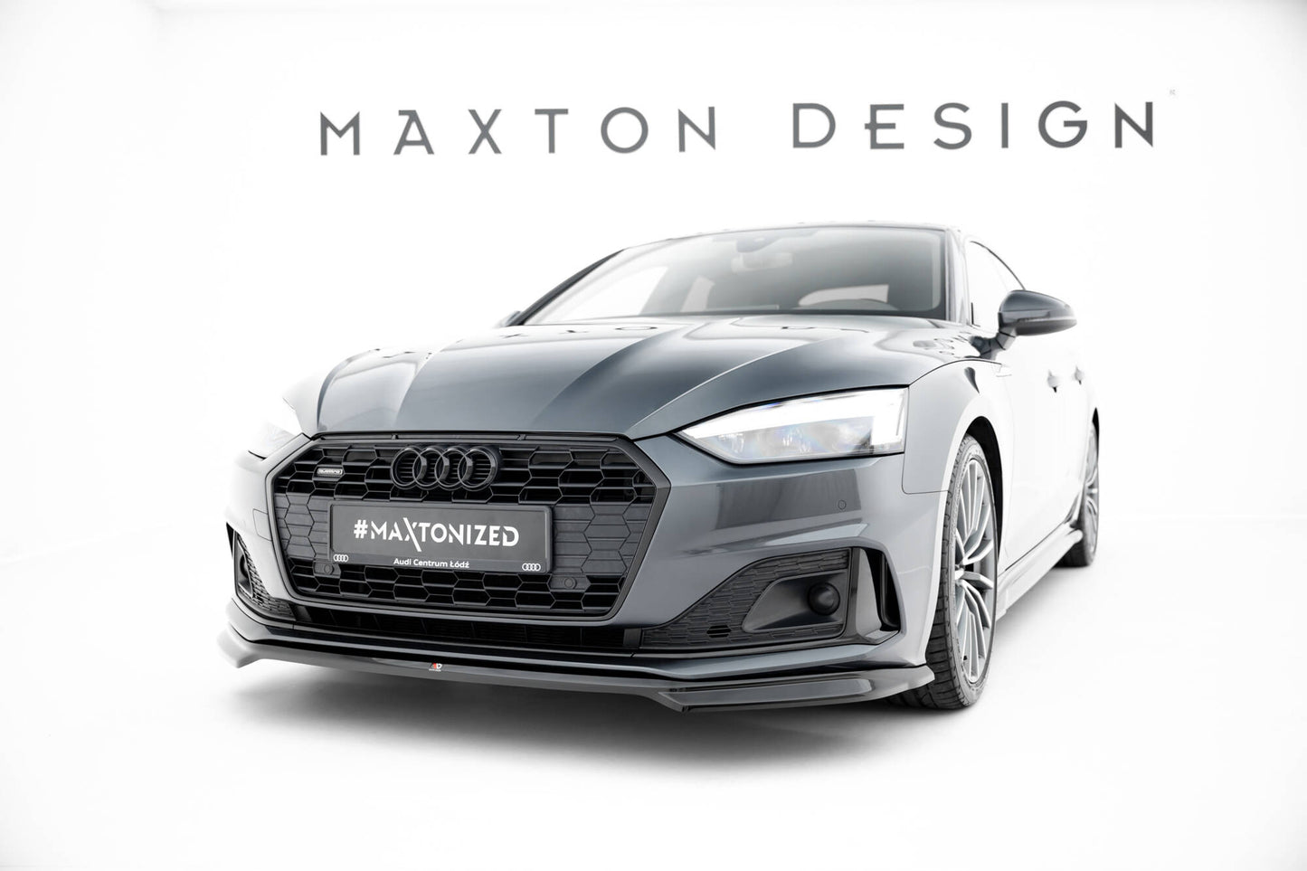 Front Ansatz für V.2 Audi A5 F5 Facelift schwarz Hochglanz