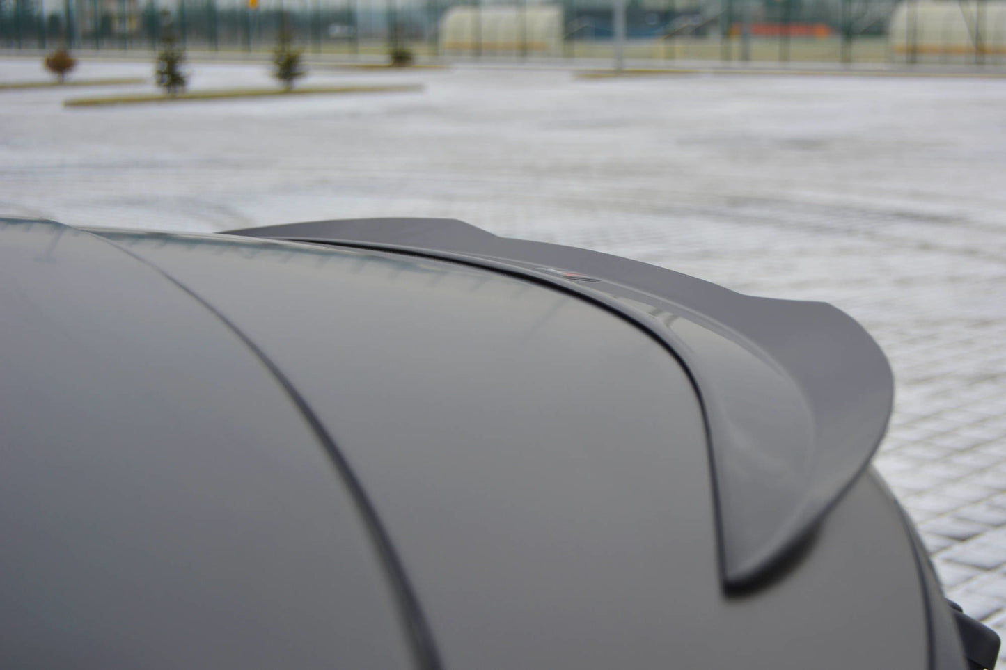 Spoiler CAP für JAGUAR XF X250 SPORTBRAKE schwarz Hochglanz
