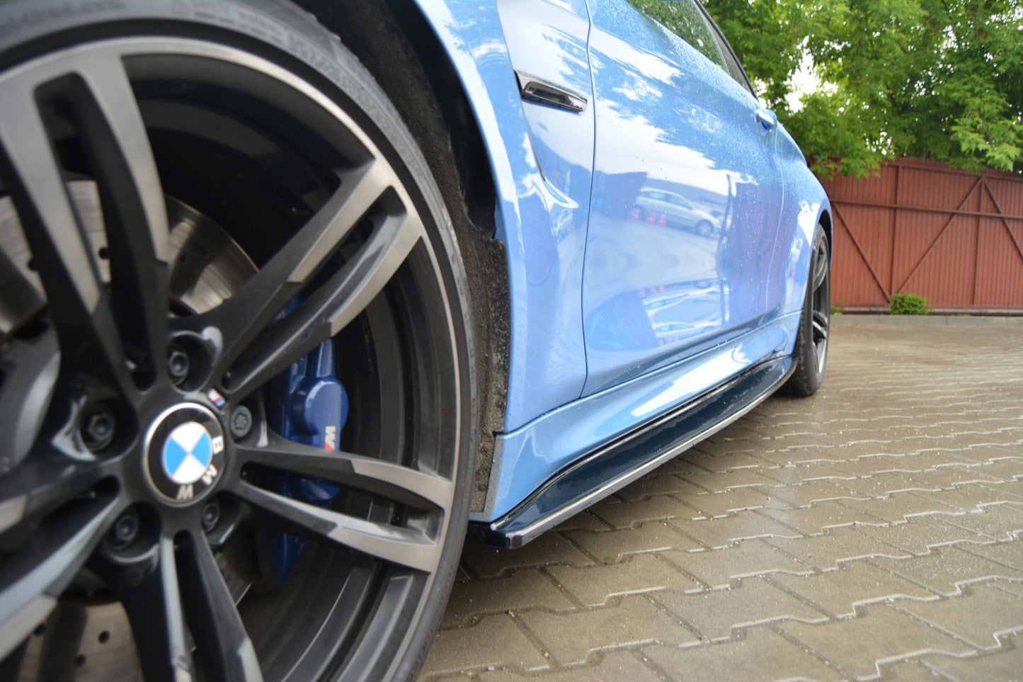 Seitenschweller Ansatz für V.1 für BMW M4 F82 schwarz Hochglanz
