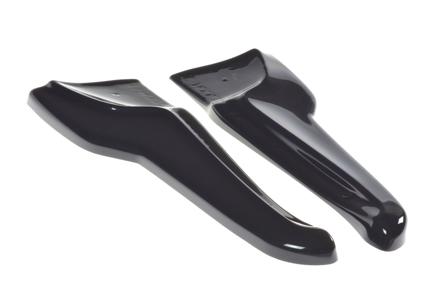 Heck Ansatz Flaps Diffusor V.2 für TESLA MODEL X schwarz Hochglanz