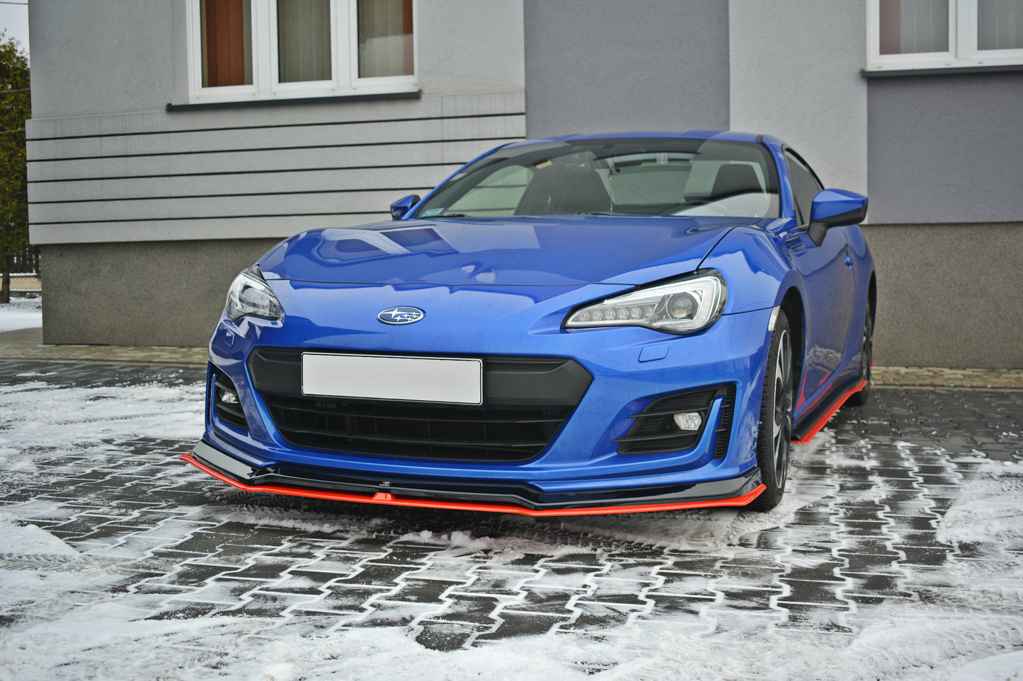 Front Ansatz V.5 für Subaru BRZ Mk1 Facelift schwarz Hochglanz