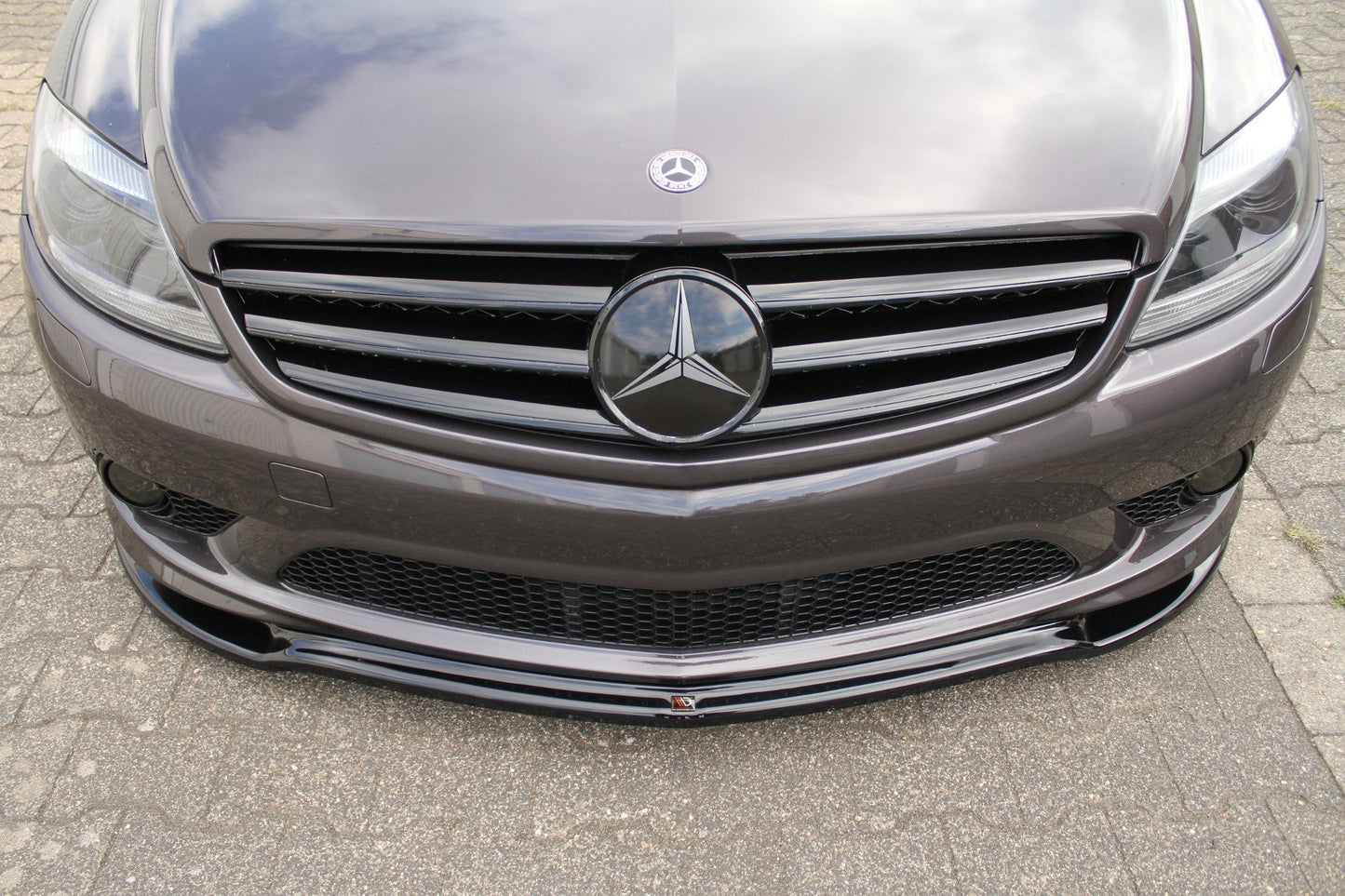 Front Ansatz für MERCEDES CL 500 C216 AMGLINE schwarz Hochglanz