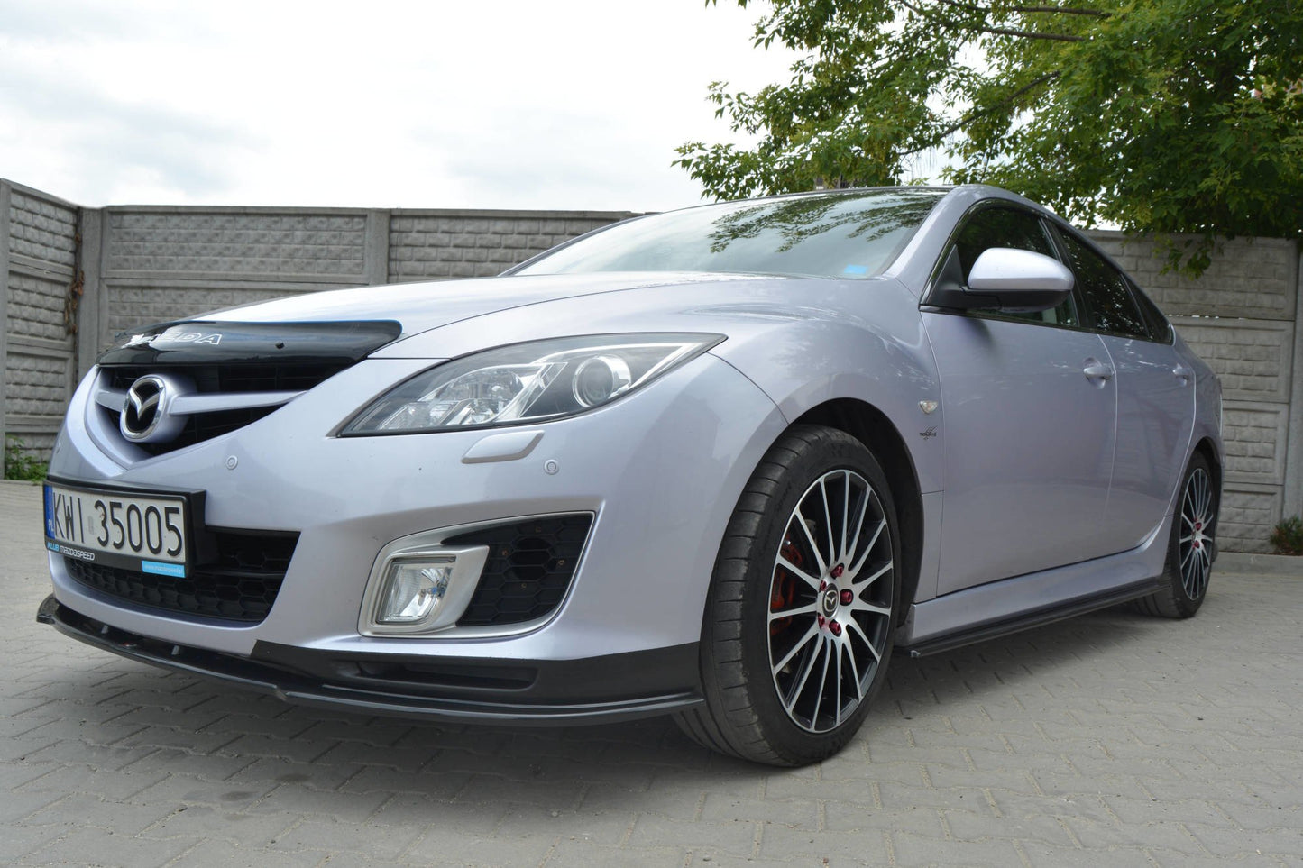 Seitenschweller Ansatz für MAZDA 6 MK2 SPORT HATCH (GH-SERIES) vor Facelift schwarz Hochglanz
