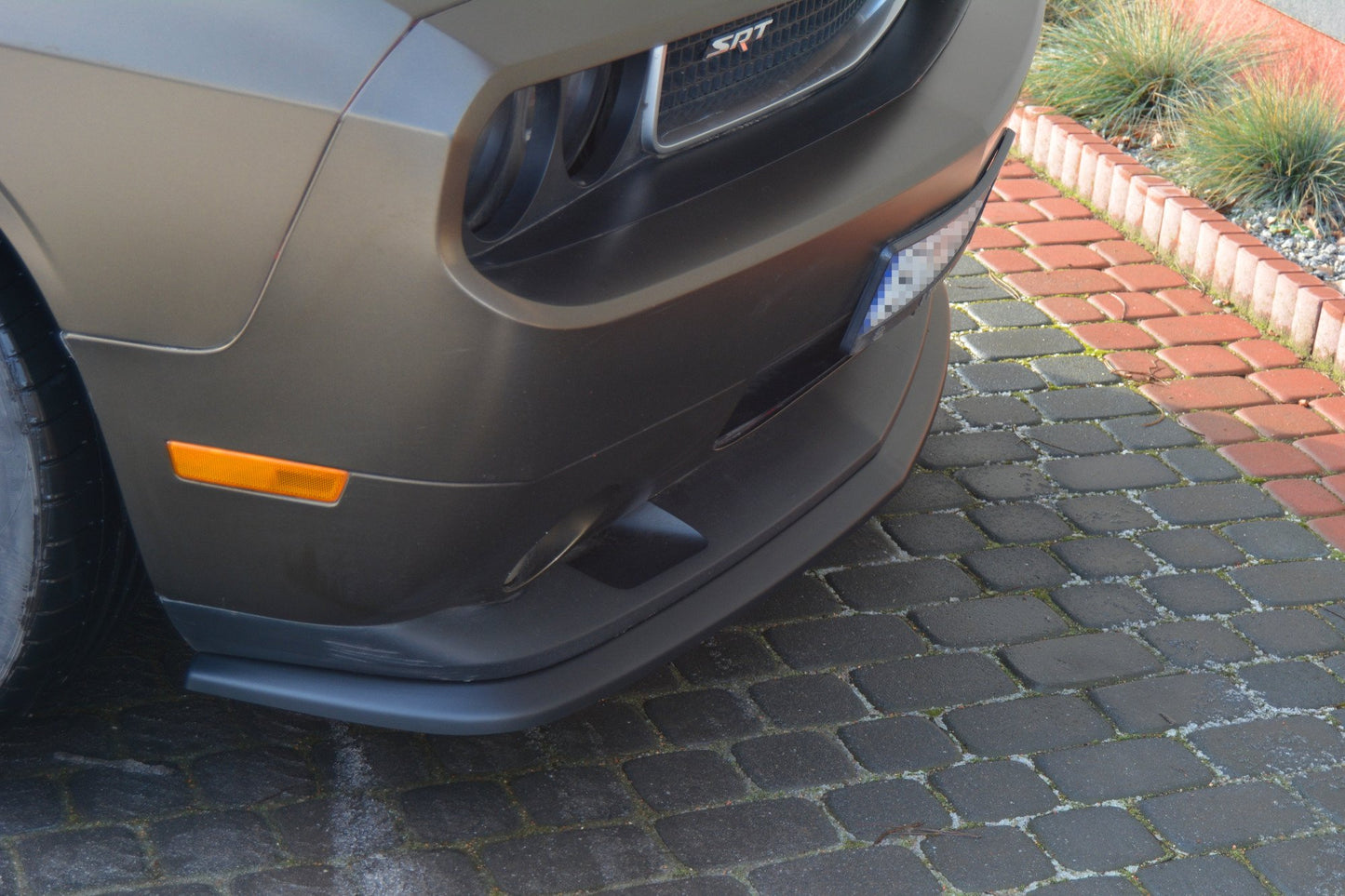 Front Ansatz für DODGE CHALLENGER MK3. PHASE-I SRT8 COUPE schwarz Hochglanz