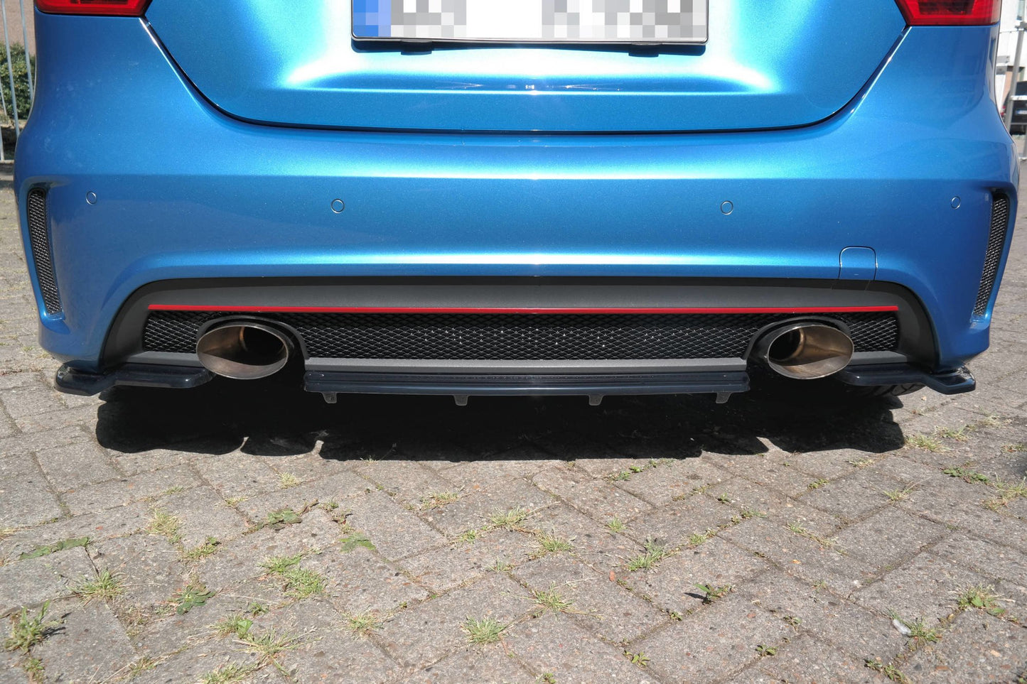 Heckansatz im DTM LOOK Mercedes W176 AMG-LINE vor Facelift schwarz Hochglanz
