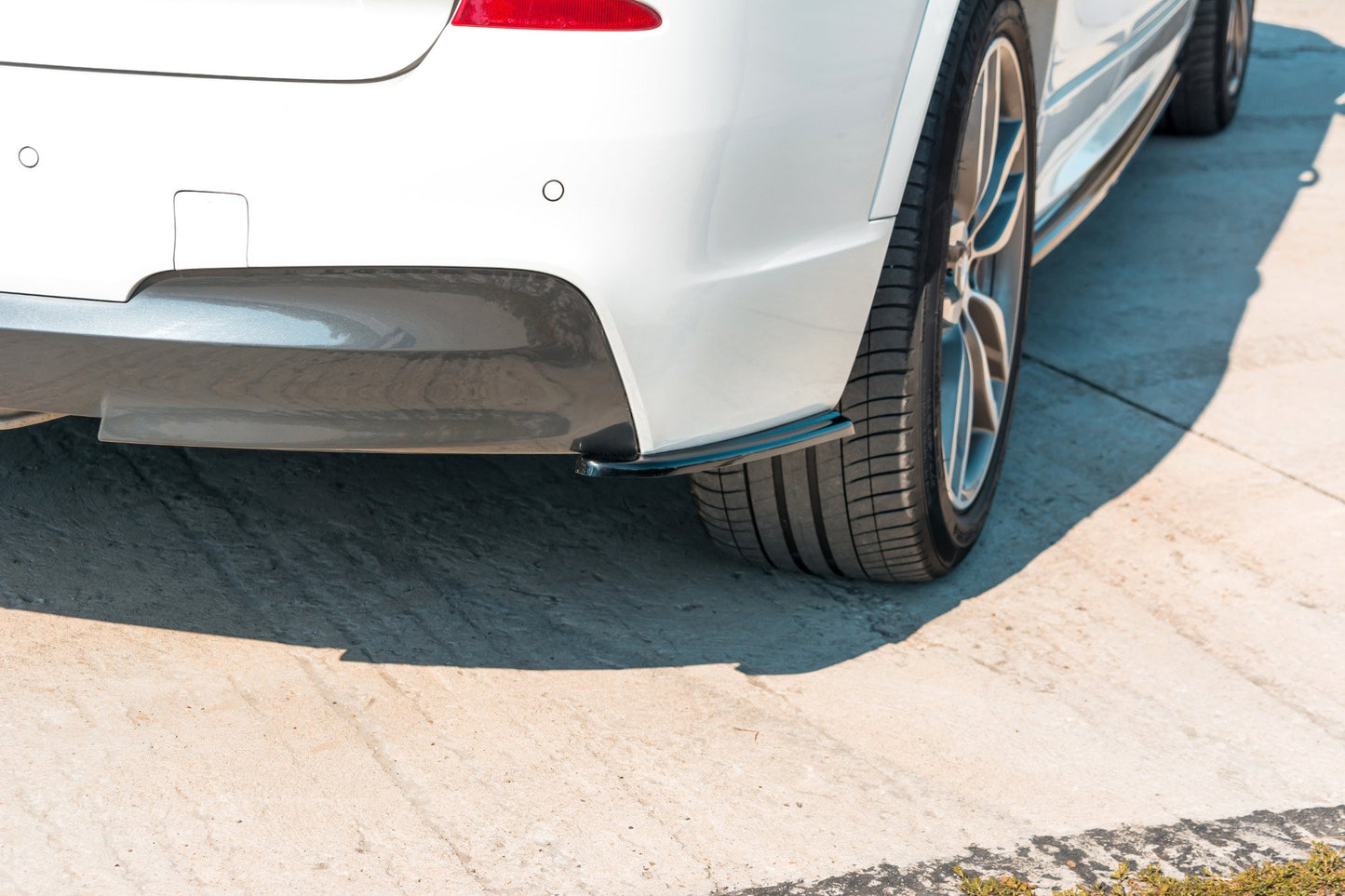 Heck Ansatz Flaps Diffusor für BMW X3 F25 M-Paket Facelift schwarz matt