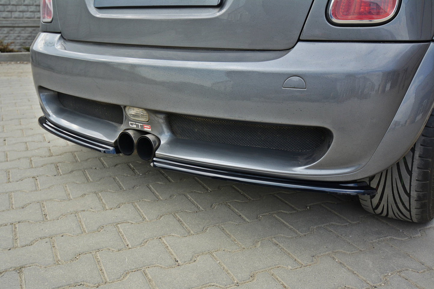 Heck Ansatz Flaps Diffusor für MINI R53 COOPER S JCW schwarz Hochglanz