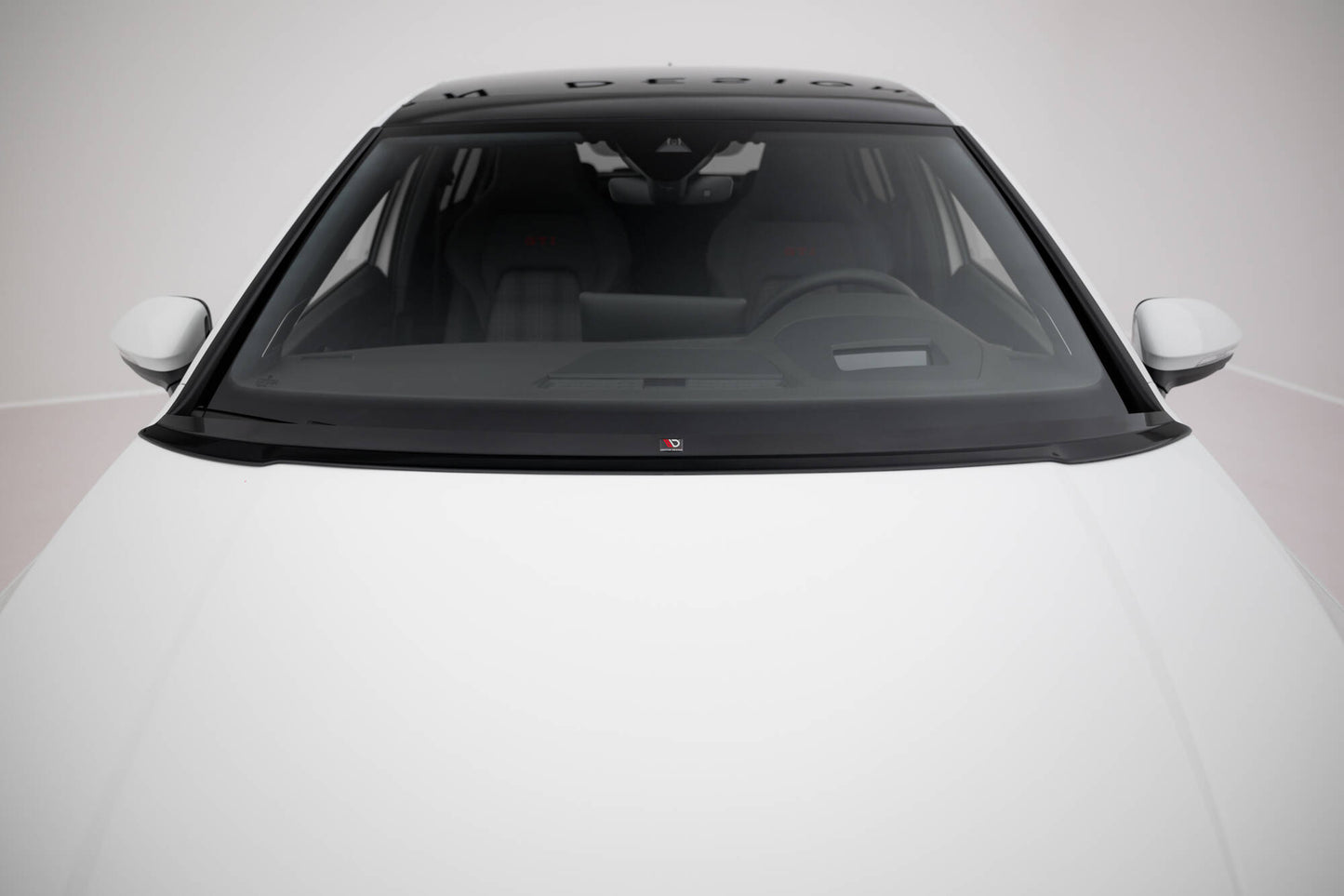 Verlängerung motorhaube VW Golf Mk8 schwarz Hochglanz