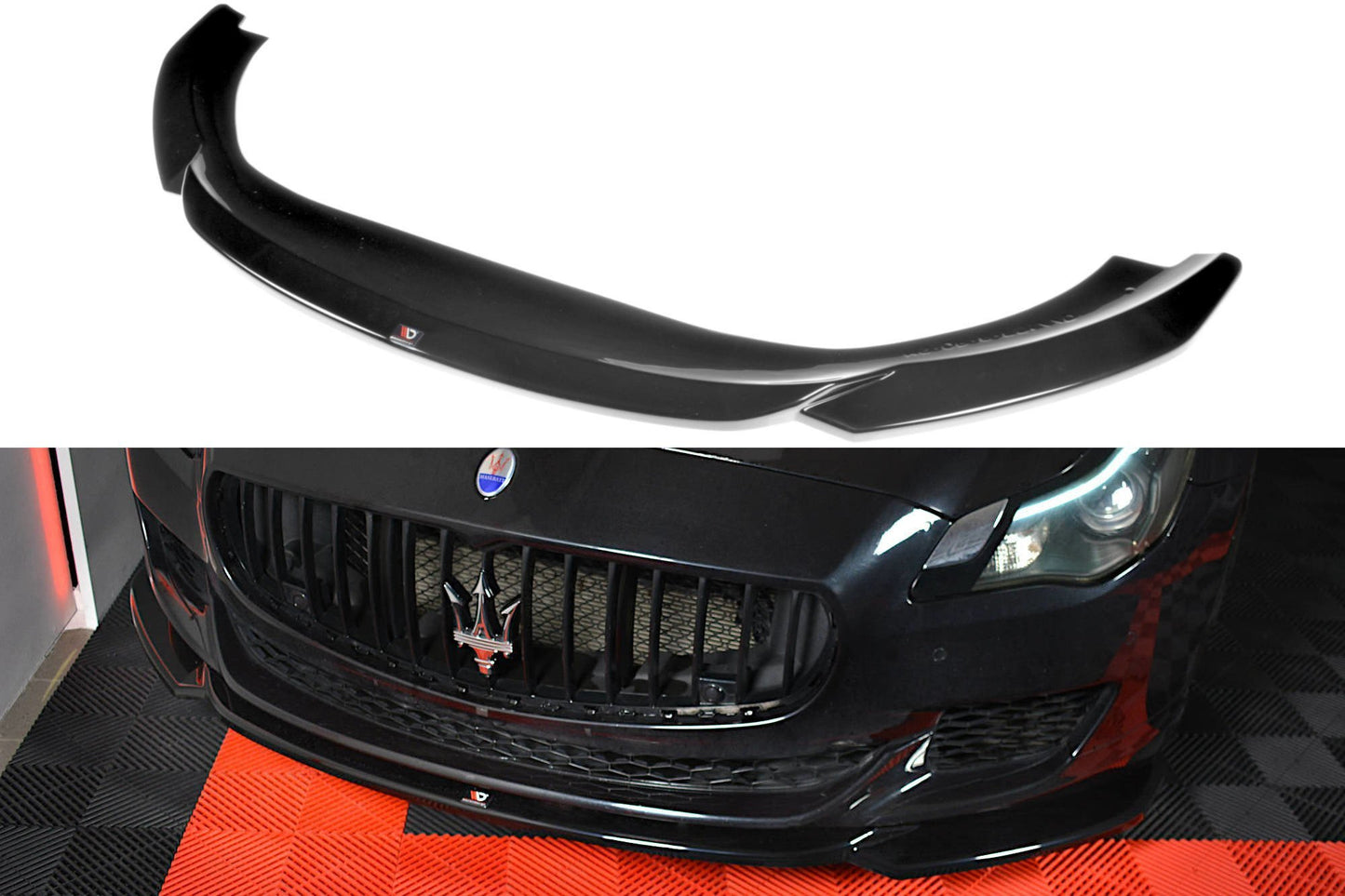 Front Ansatz für MASERATI QUATTROPORTE MK.6 vor Facelift schwarz matt